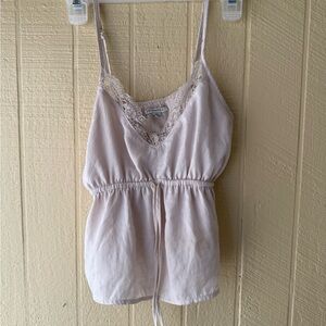 American Eagle Outfitters Cream Lace Camisole